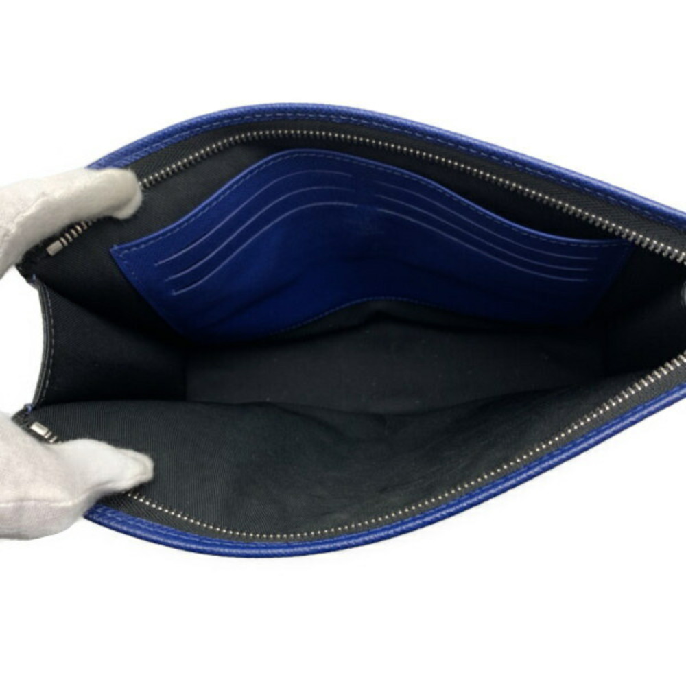 Louis Vuitton Rama Blue Shoulder Voyage Clutch Taiga Bag Pochette Cobalt